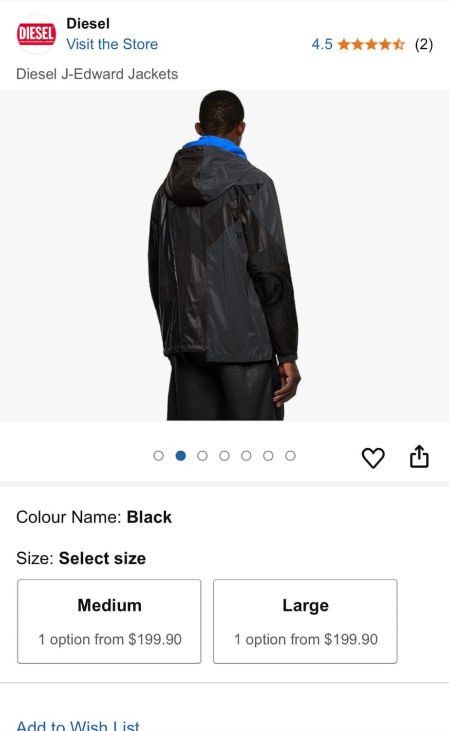 디젤 바람막이 J-EDWARD 상품이미지2