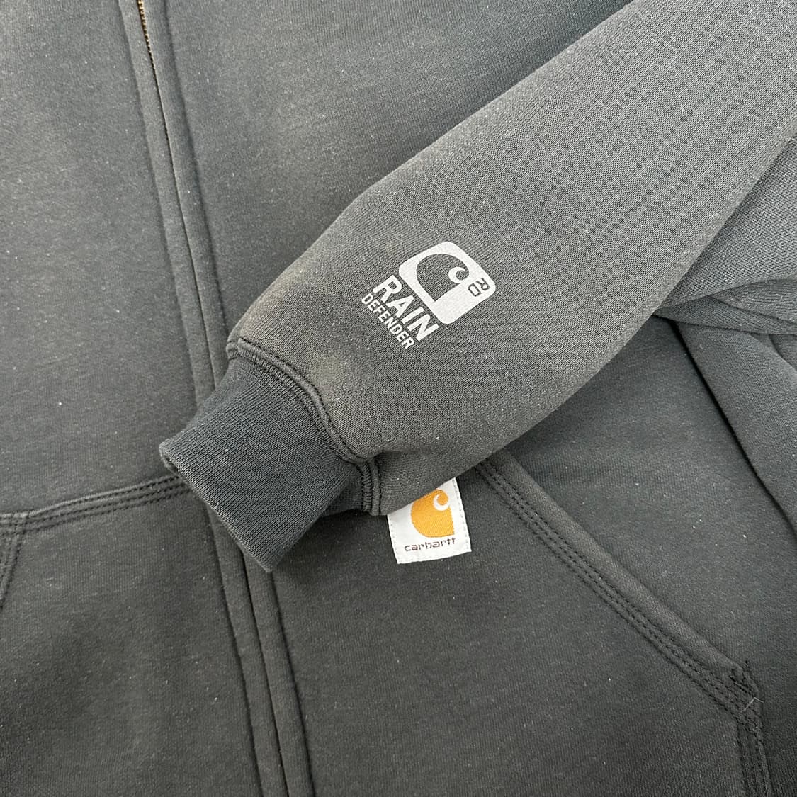 칼하트 빈티지 레인디펜더 후드집업 S(L크기) 상품이미지6