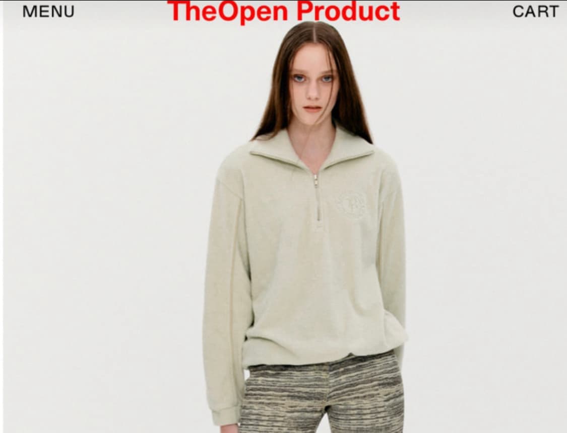 더오픈프로덕트 오픈와이와이 태리 반집업 아노락 상품이미지1