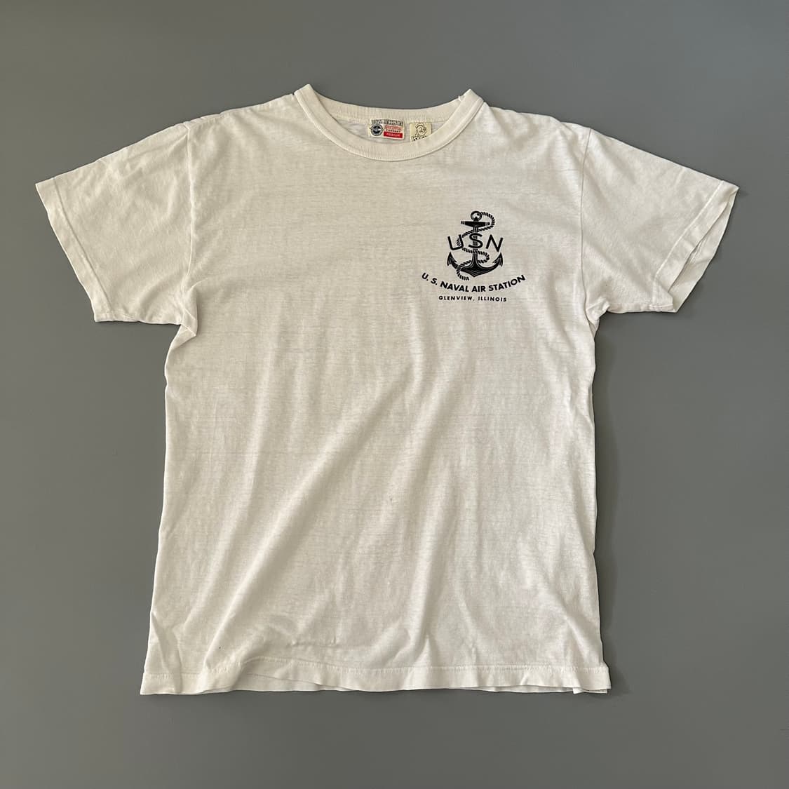 버즈릭슨 buzzrickson 뽀빠이 해군 반팔 티셔츠 상품이미지1