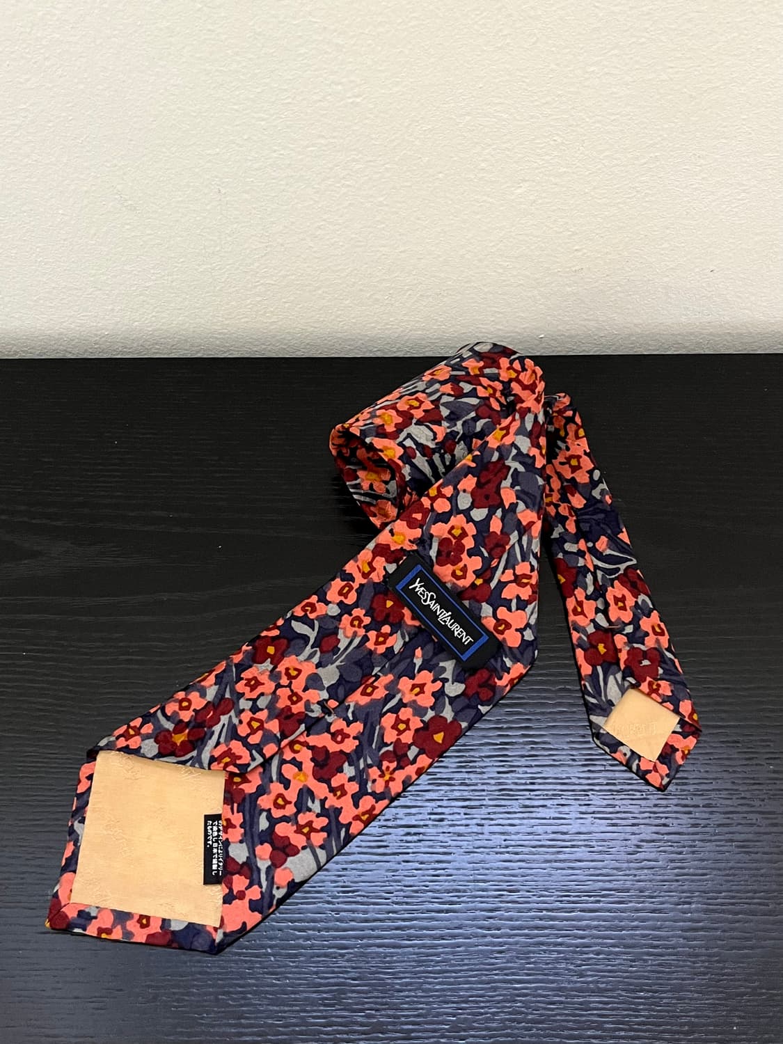 90‘s 입생로랑 플라워 타이 상품이미지5