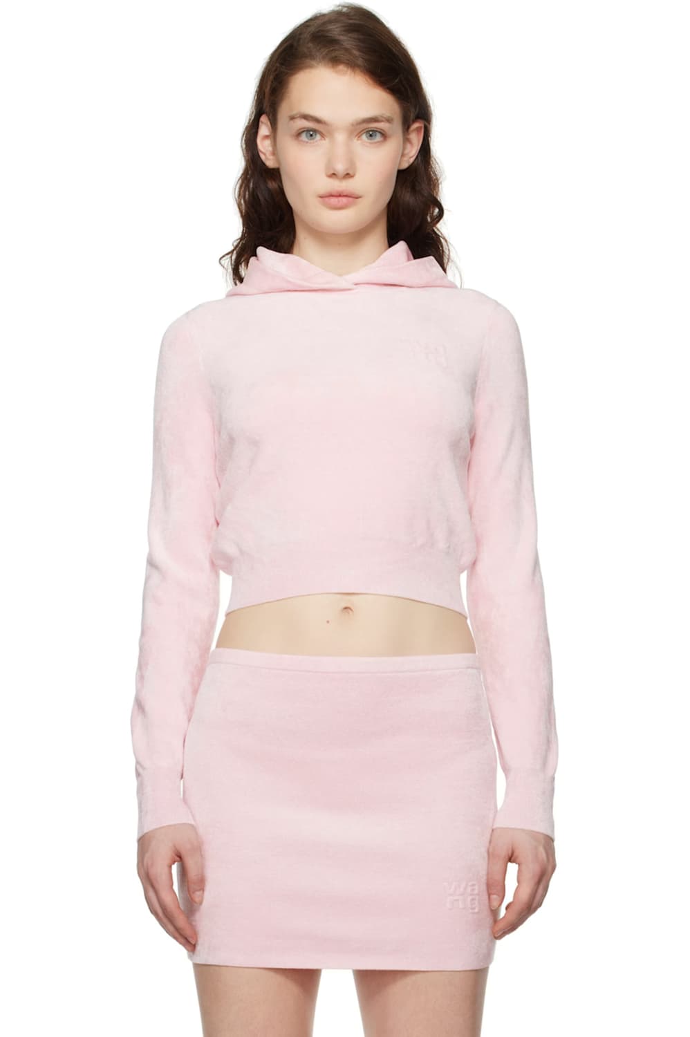 알렉산더왕 핑크 크롭 후디 (택있는 새상품) 상품이미지1