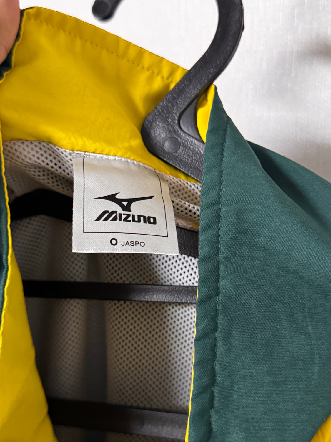 미즈노 그린 옐로우 올드스쿨 바람막이 자켓 상품이미지4