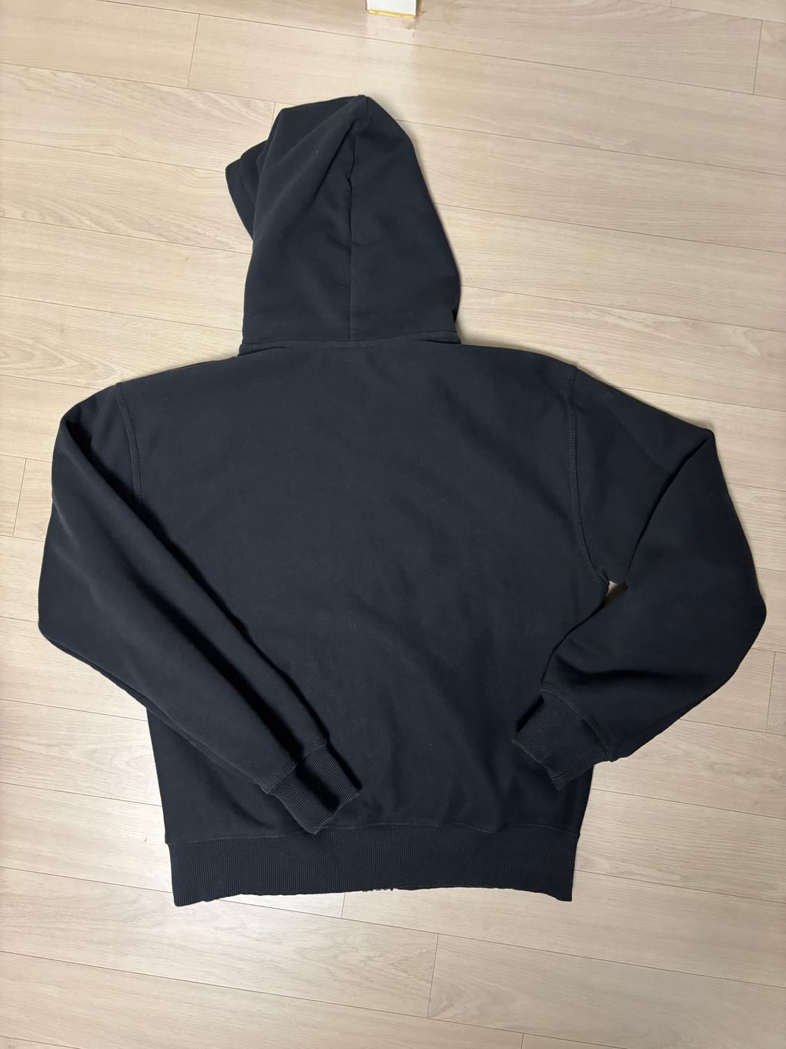 [M] 스투시 블록 스포츠 후드집업 블랙 상품이미지3