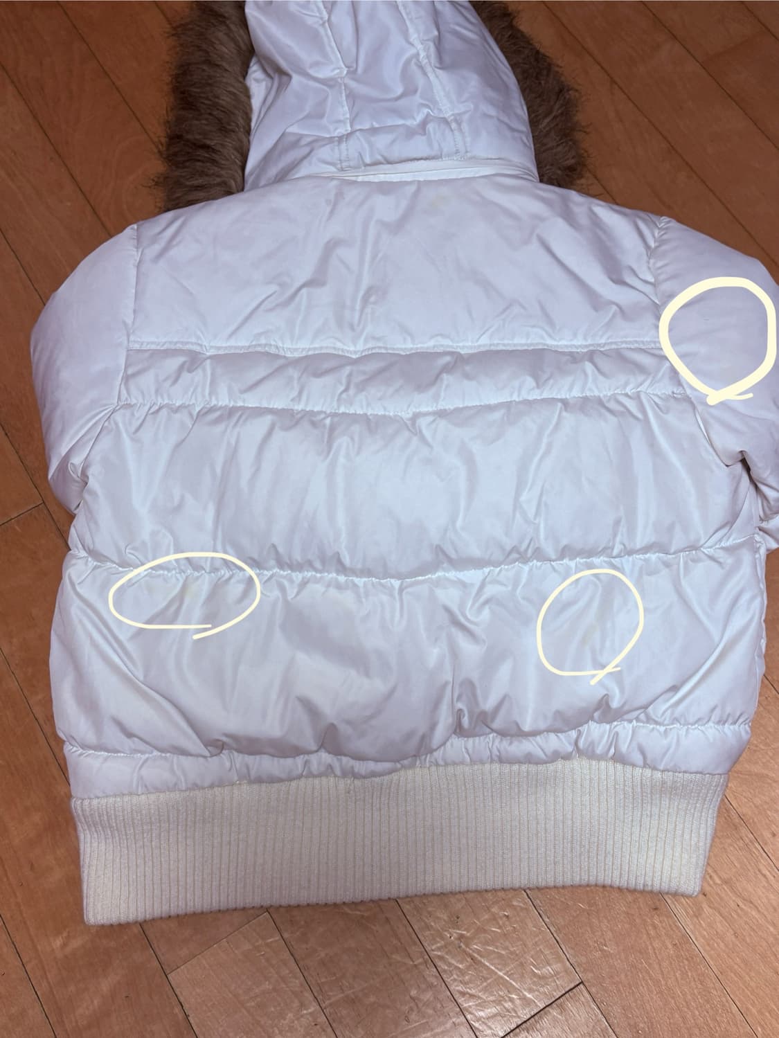 미국 빈티지 y2k 퍼 후드 패딩 m 상품이미지8