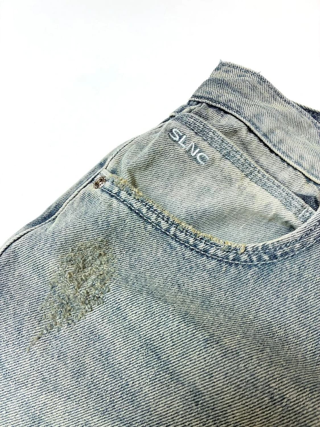 인사일런스 워시드 와이드 데님 팬츠 PN5637 상품이미지4