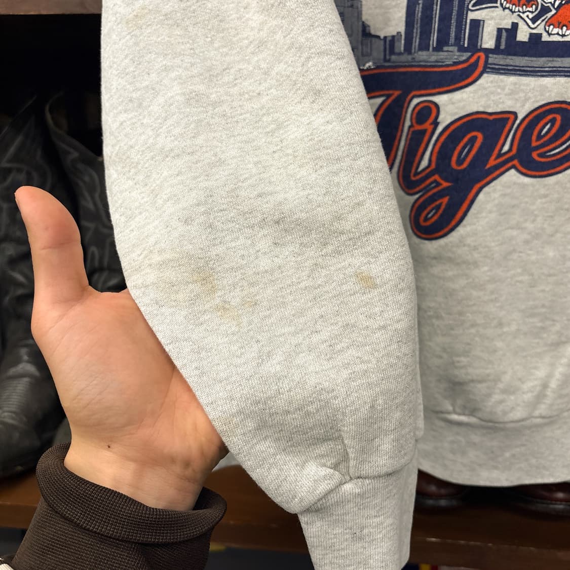 90s 델타 MLB 디트로이트 타이거즈 시티 그래픽 스웻셔츠 N1235 상품이미지7