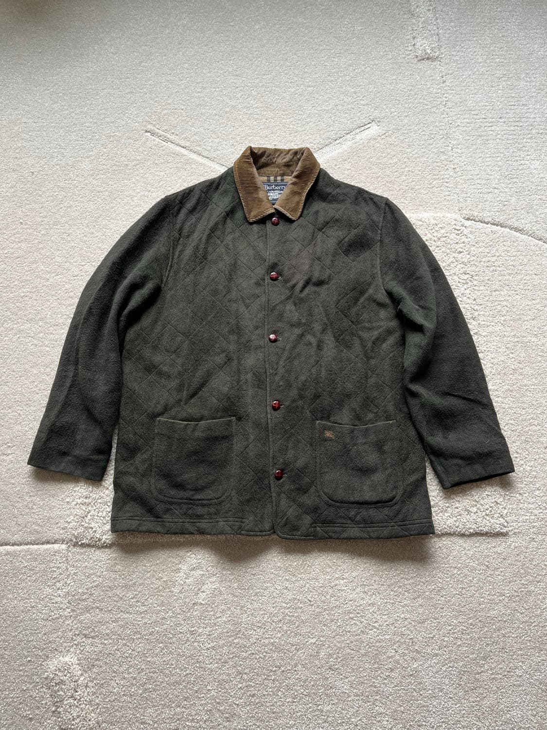 90s 버버리 퀼팅 울 자켓 (105) 상품이미지2