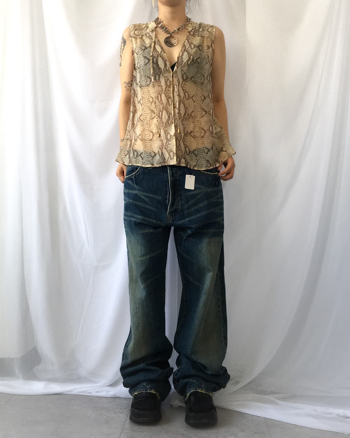 Python pattern sleevelesss 상품이미지5