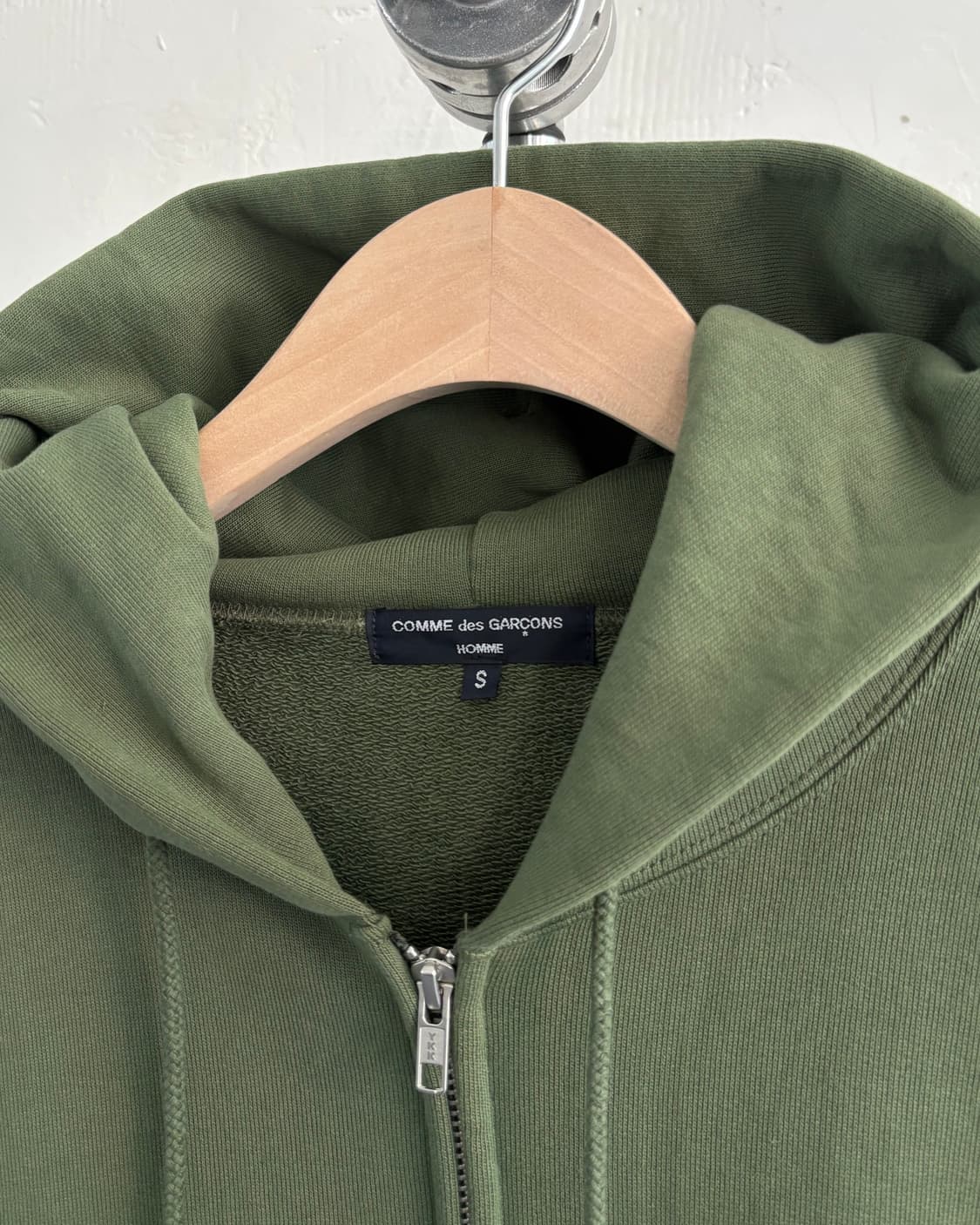 COMMEdesGARCONS 꼼데가르송 옴므 그린 후드집업 상품이미지3