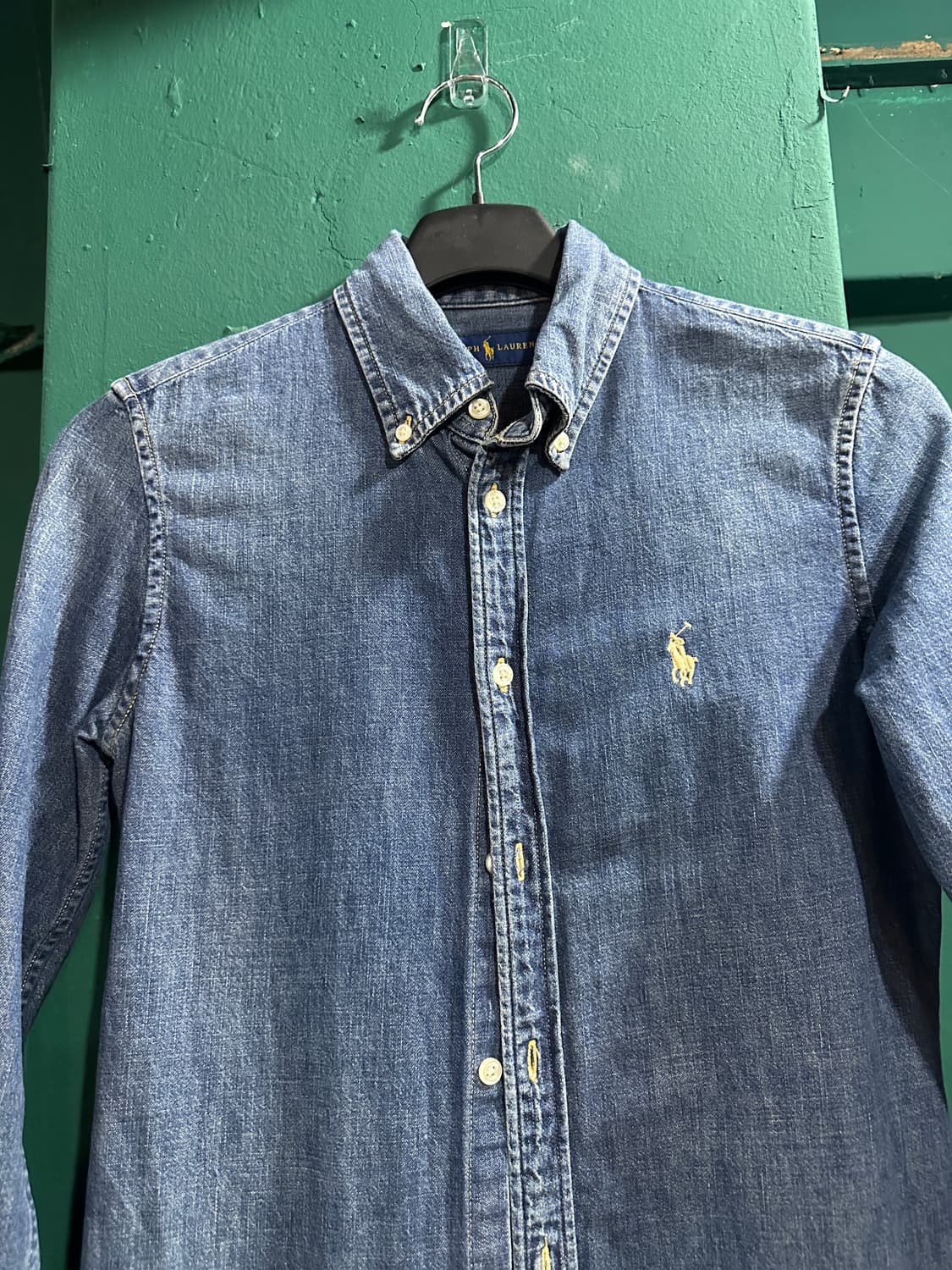 폴로 데님 롱셔츠XS 상품이미지5