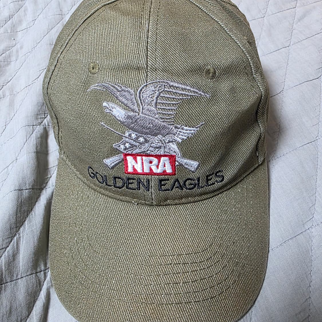 [OS] 빈티지 NRA 골든 이글 볼캡 카키 상품이미지2
