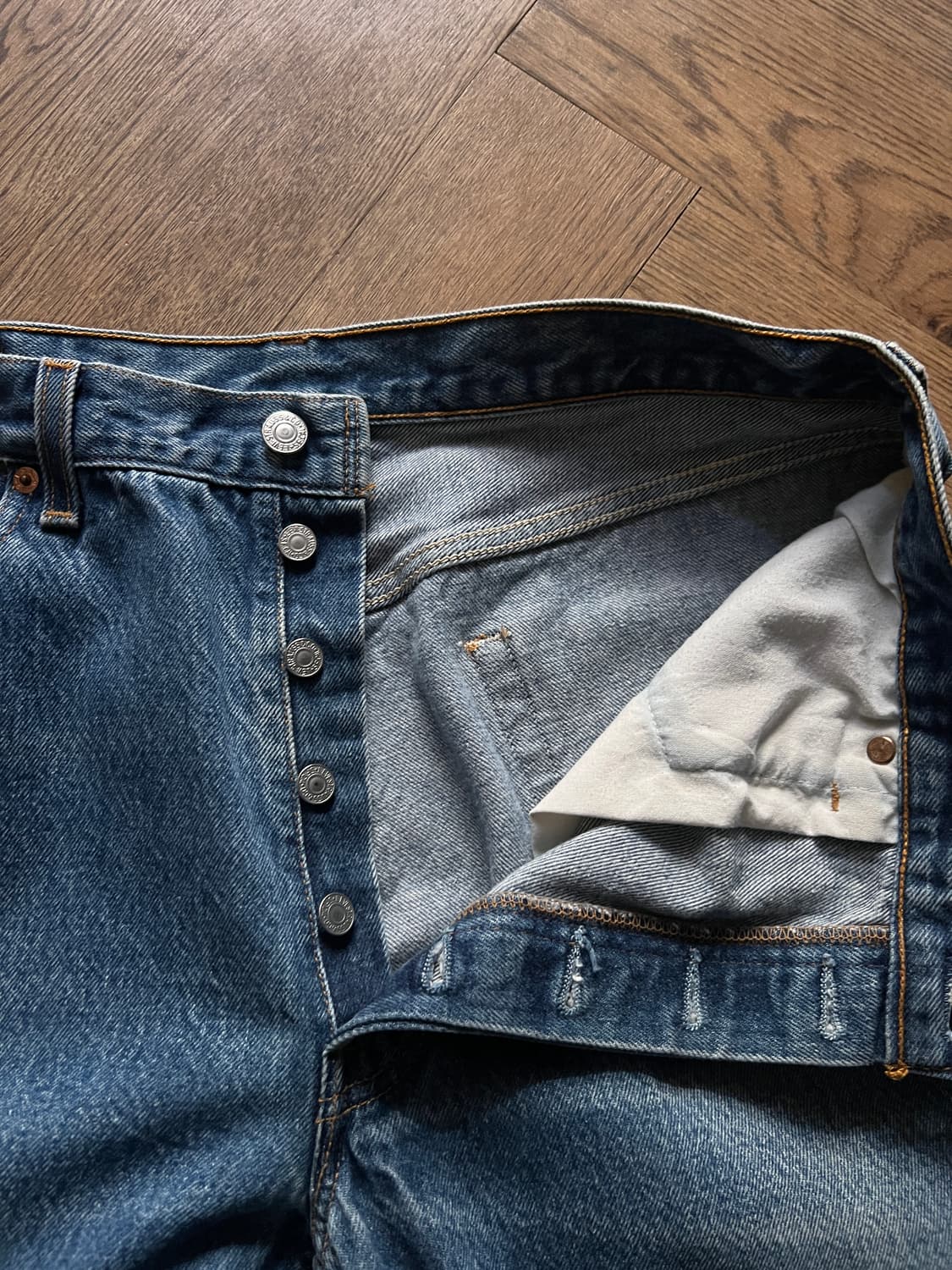 [36]00's 리바이스 501XX 발렌시아 555 팩토리 데님 팬츠 상품이미지3