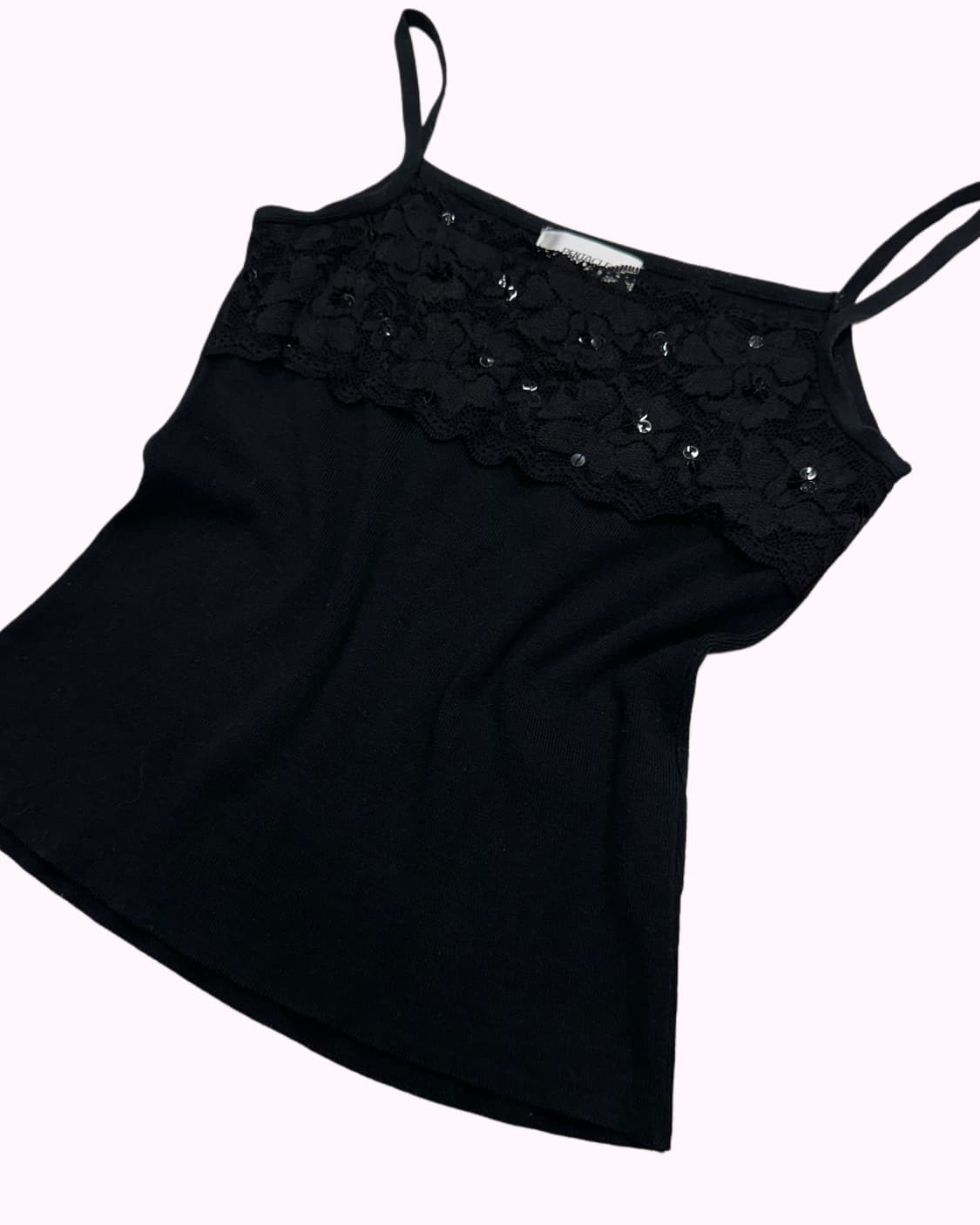 spanlge lace black sleeveless 상품이미지3