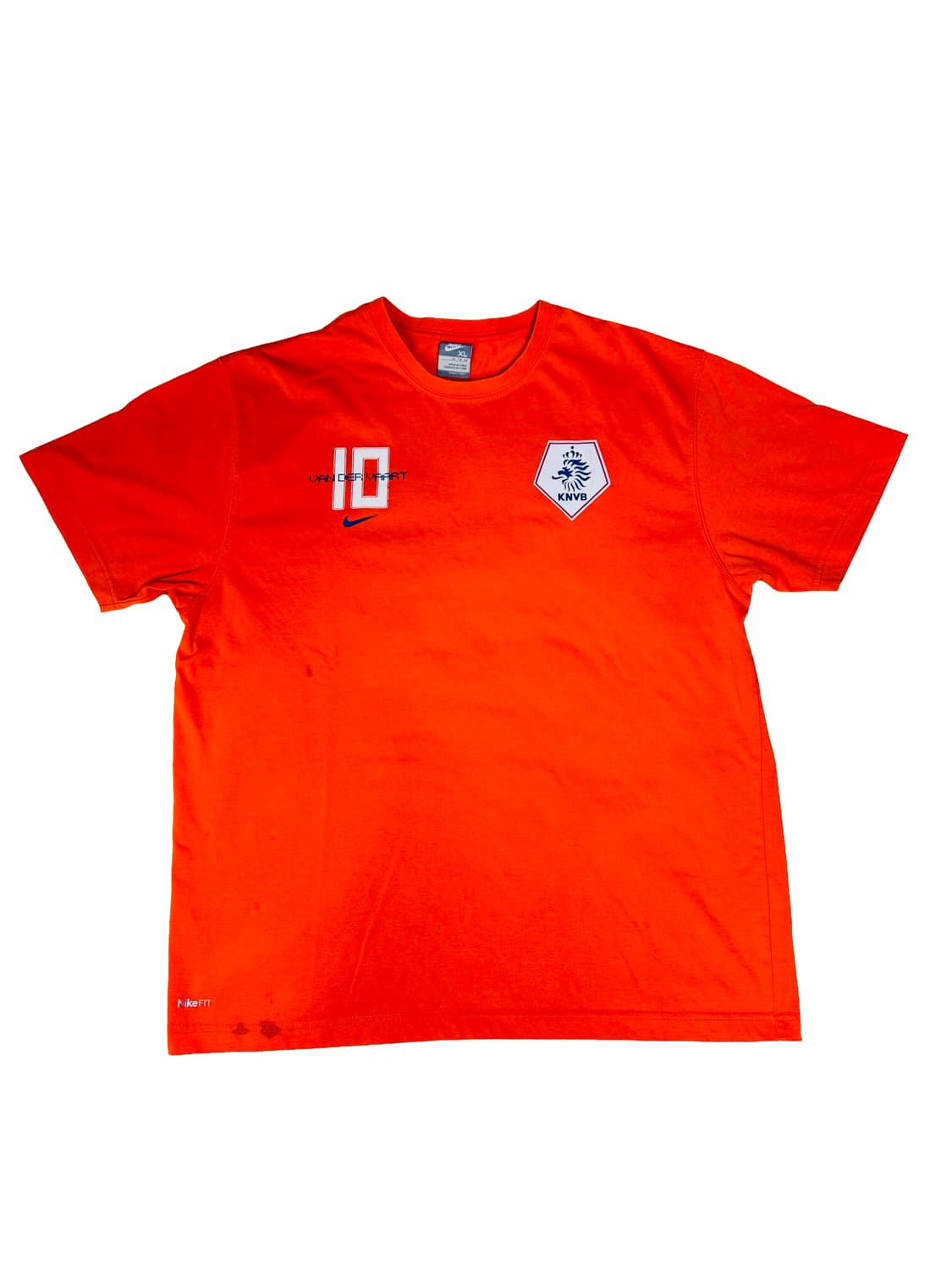 빈티지 00s 나이키 NIKE FIT 네덜란드 반더 바르트 티셔츠 XL 상품이미지1