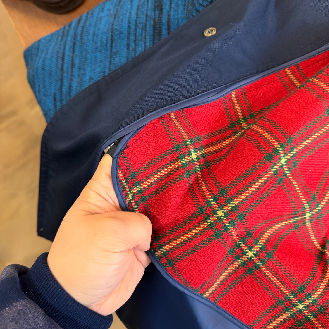 구형 맥그리거 싱글 코트 이너 체크 M L 상품이미지3