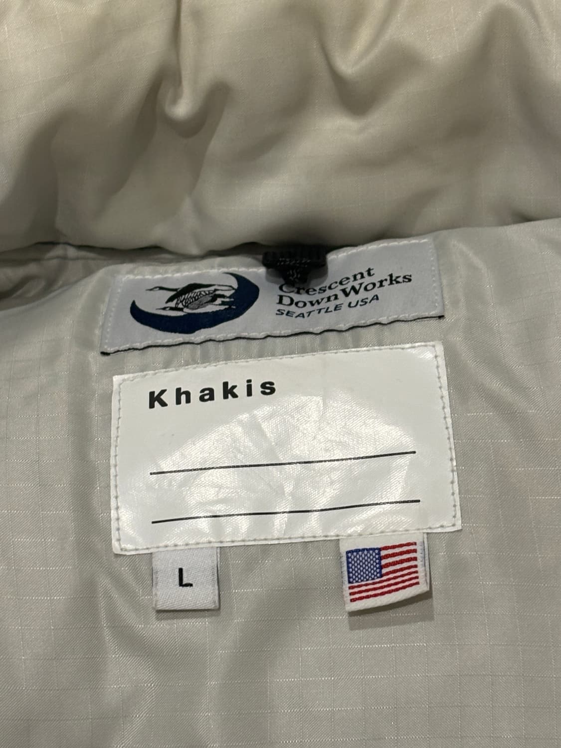 카키스 크레센트 다운 웍스 패딩 khakis CDW L size 상품이미지4