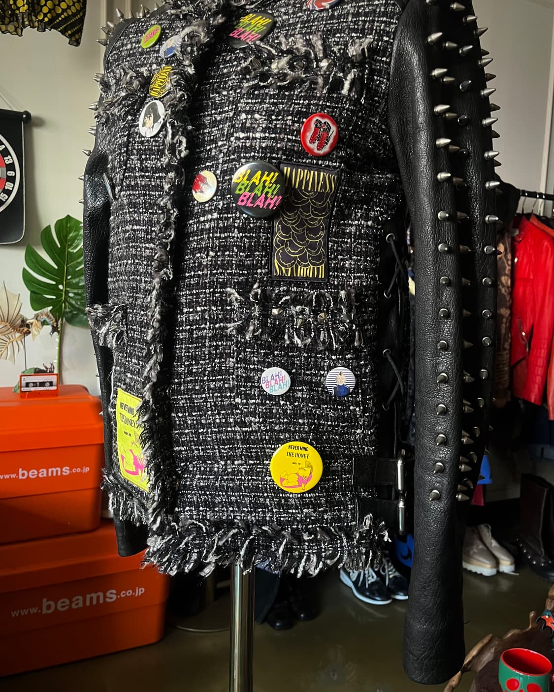 GROUND-ZERO 2012fw Tweed Spike Jacket 상품이미지4