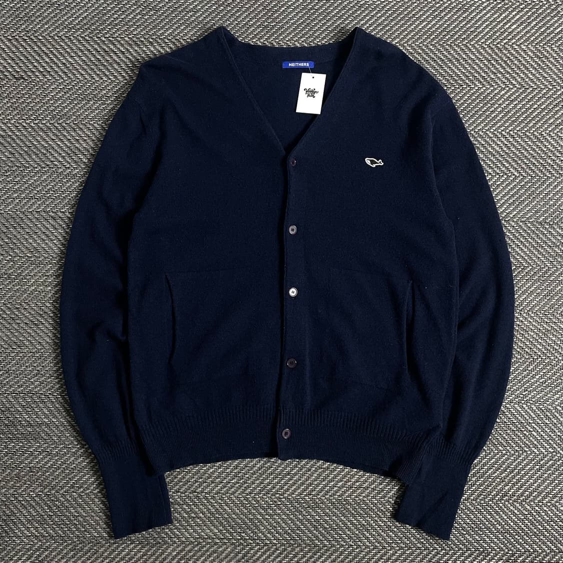 네이더스 미니멀 가디건 네이비o 2971 상품이미지1