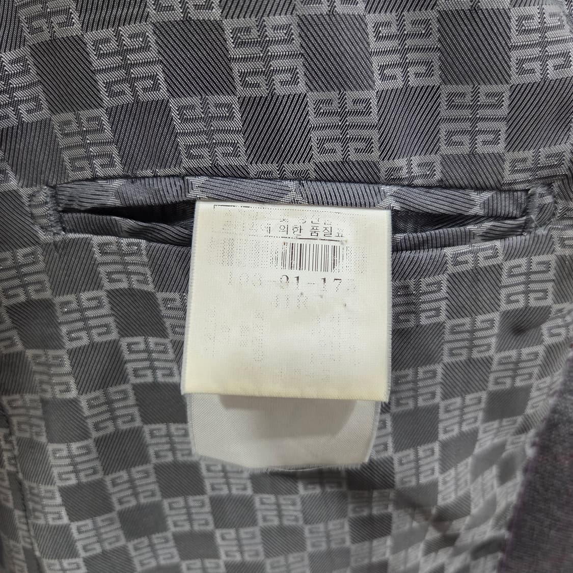 지방시 체크 블레이저 자켓 41R 상품이미지3