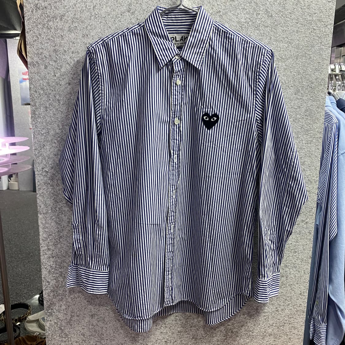 꼼데가르송 네이비 스트라이프 셔츠 B3288 상품이미지2