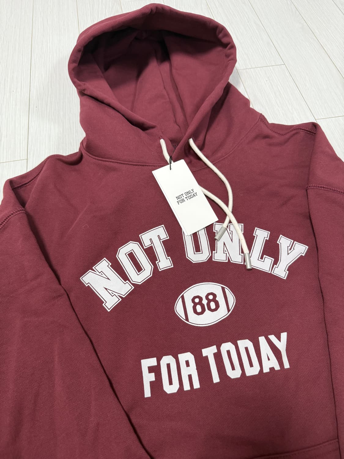 플리마켓🔥 낫온리포투데이 넘버볼 후드티 상품이미지2