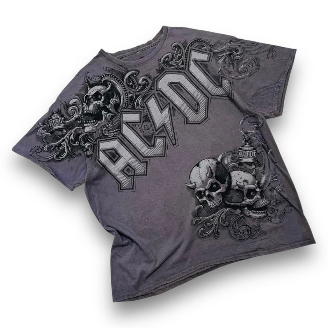 AC/DC 호러 페이스 뱀파이어 밴드 반팔 티셔츠 상품이미지1