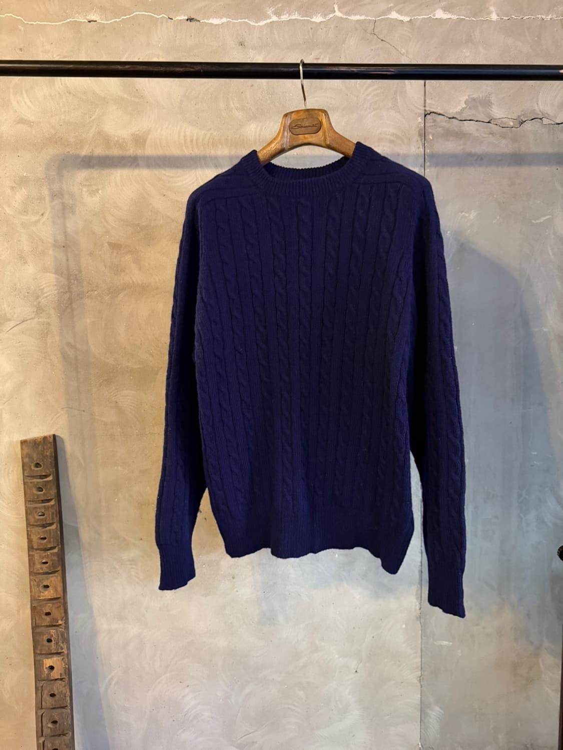 보웬앤라이트 램스울 케이블 니트 100 상품이미지10