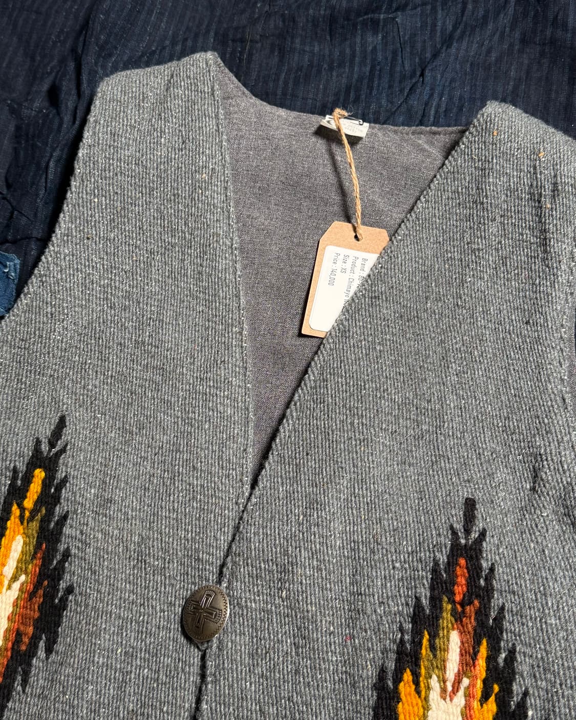 80-90‘s 몰리나 치마요 울 베스트 XS 상품이미지2