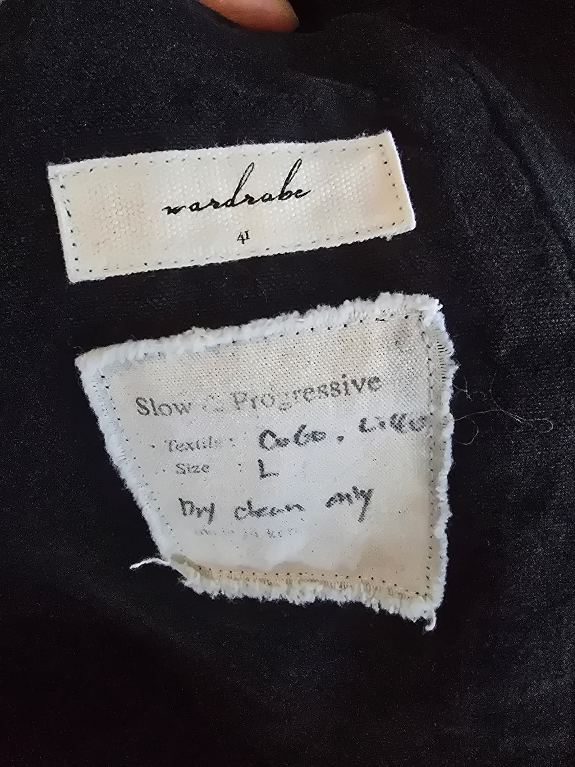 워드로브41 린넨혼방 코트 L사이즈입니다. 상품이미지4