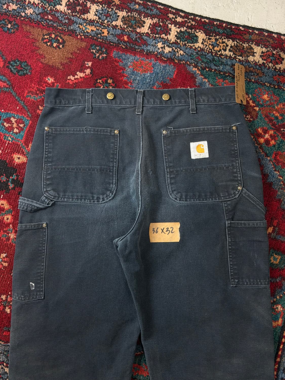 *RARE* OG 칼하트 더블니 블랙 칼하트 B01 썩블니 하드 페이딩 상품이미지6
