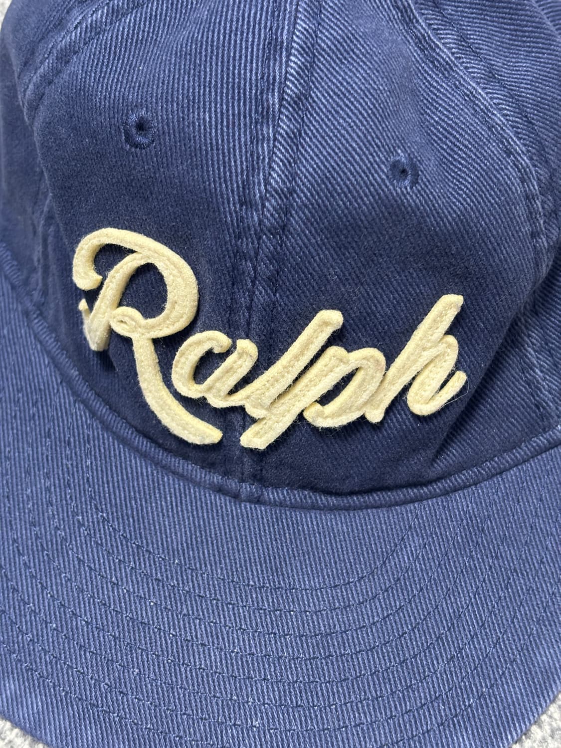 폴로 아플리케 트윌 볼캡 네이비 상품이미지2