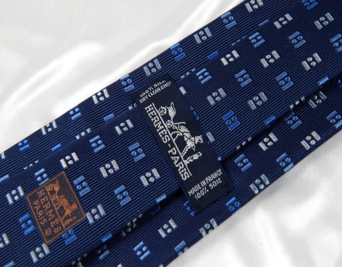 에르메스 9.1cm A-등급 남자 명품넥타이 상품이미지3