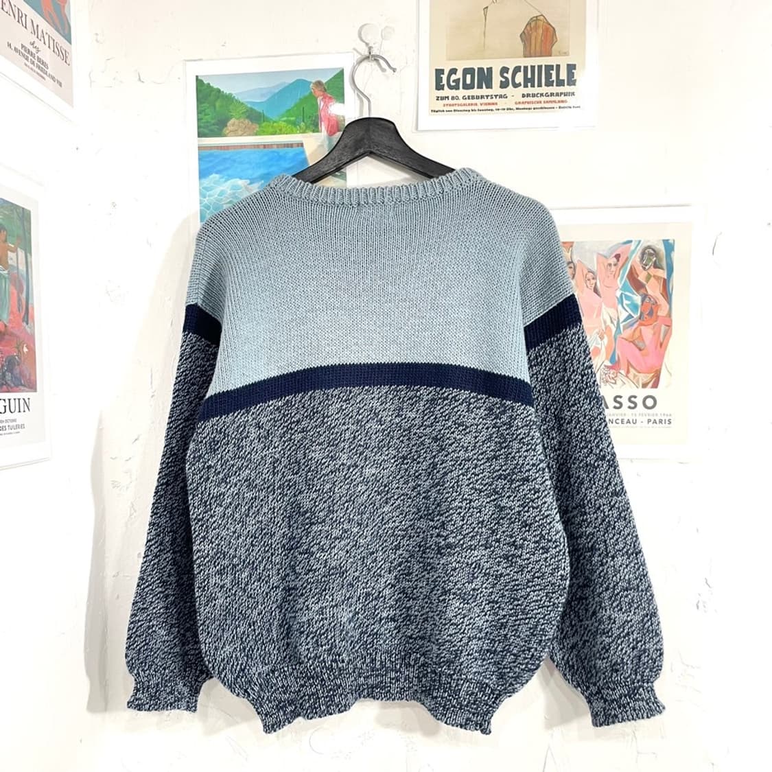 라운드 컬러믹스 니트  상품이미지3