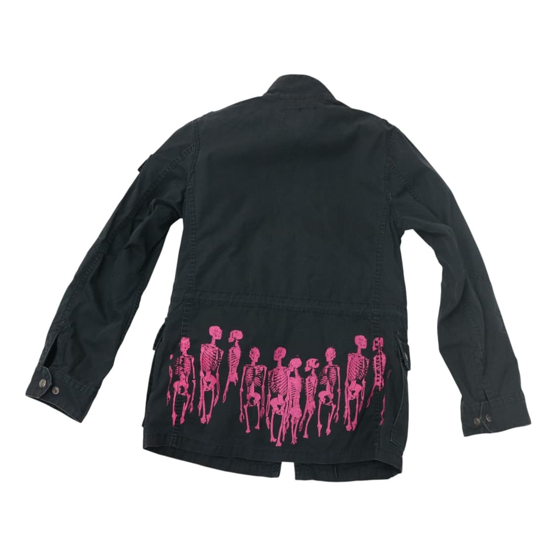 히스테릭글래머 빈티지 핑크 스켈레톤 아트워크 M-65 필드 자켓 상품이미지1