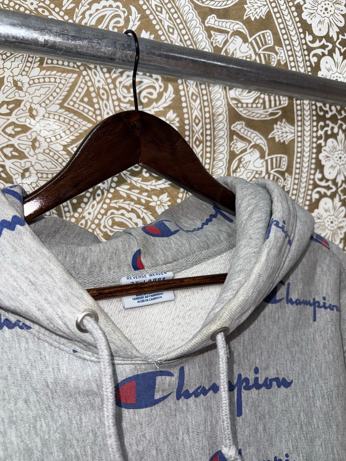 챔피온 리버스위브 스트릿 프린팅 후드티  상품이미지5