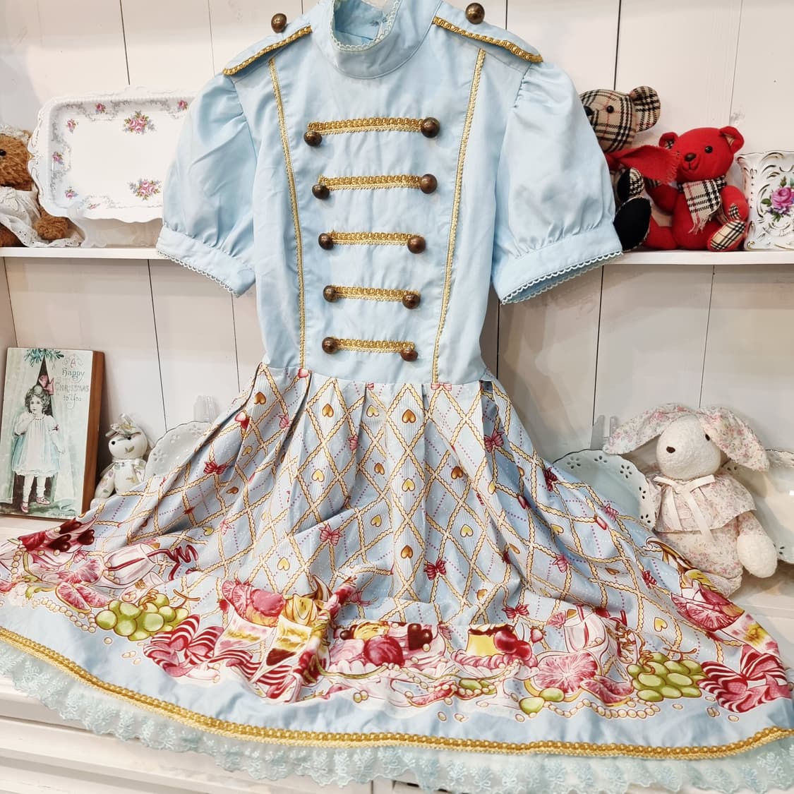 밀리터리 캔디 프린트 원피스 상품이미지5