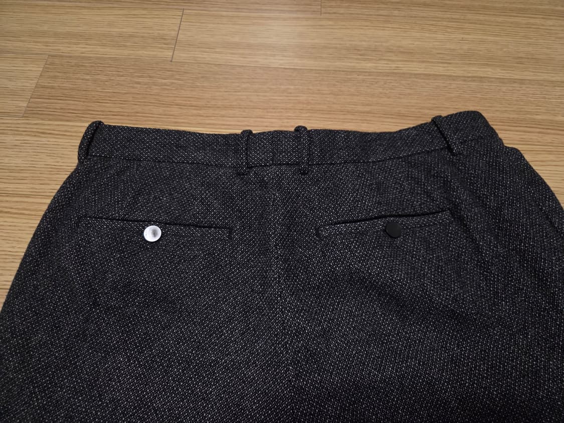 타임 옴므  헤링본 짜임 울  슬랙스 팬츠 상품이미지3