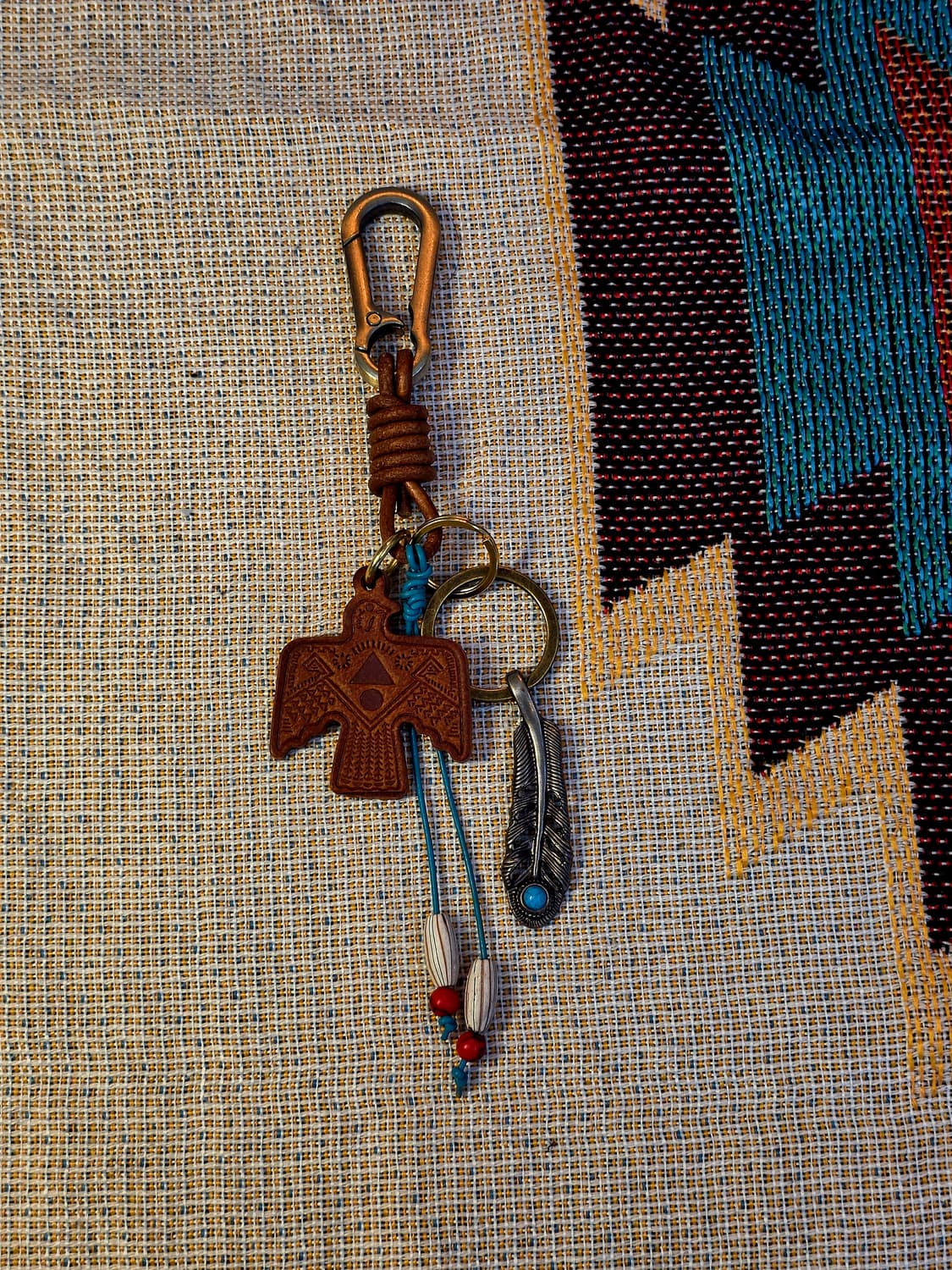 3cross handmade leather eagle keyring 상품이미지6