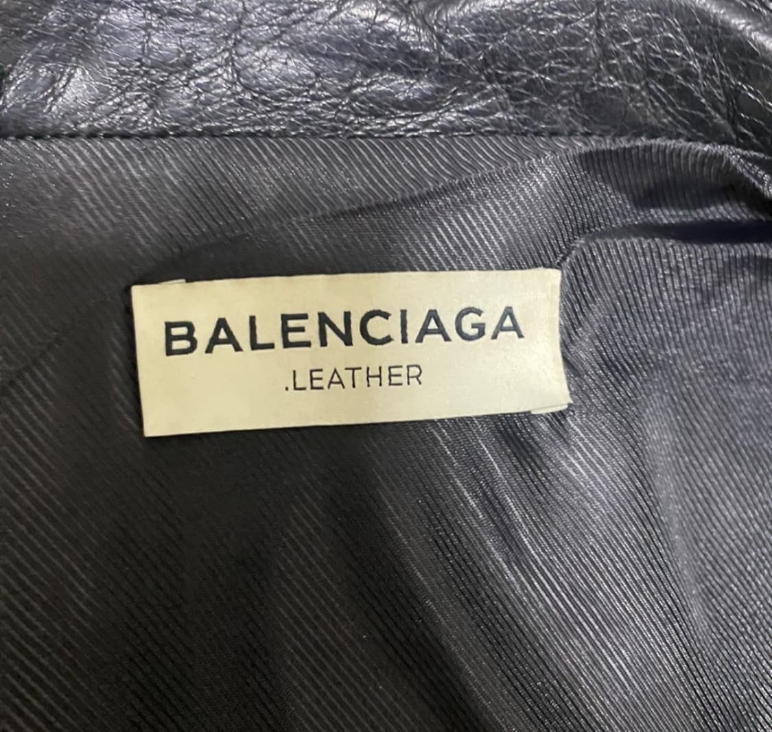 발렌시아가(Balenciaga) 레더 바이커 재킷 상품이미지5