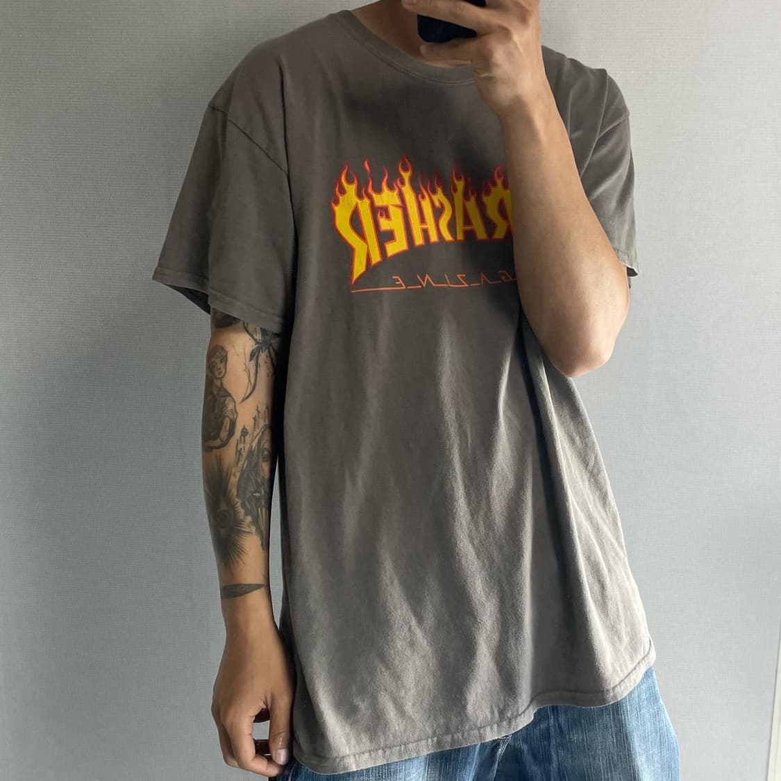 트레셔 플레임로고 티셔츠 상품이미지5