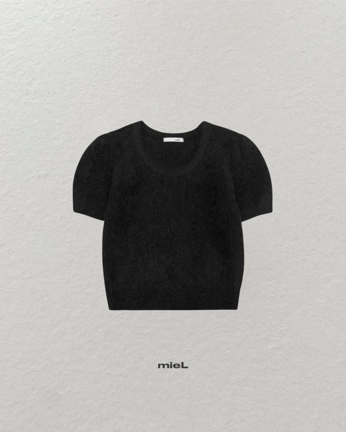 미엘 miel 트링 알파카 헤어리 반팔니트 상품이미지9