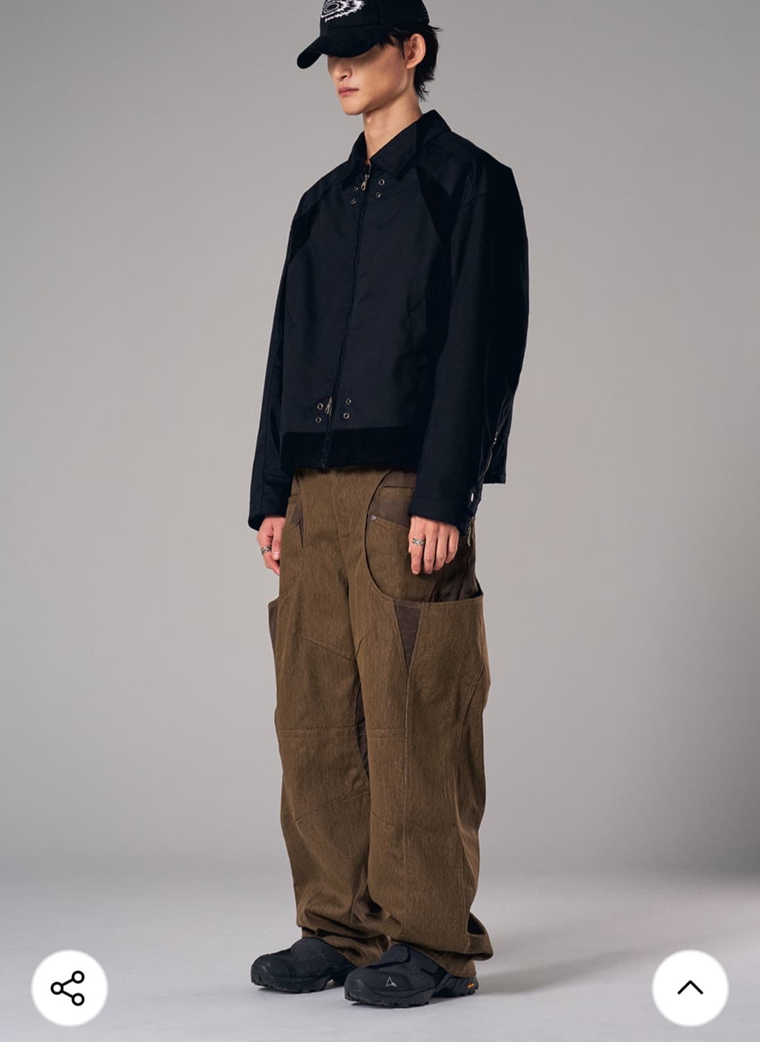 IDWS 아이돈워너셀 써클 Twill 팬츠 브라운 상품이미지1