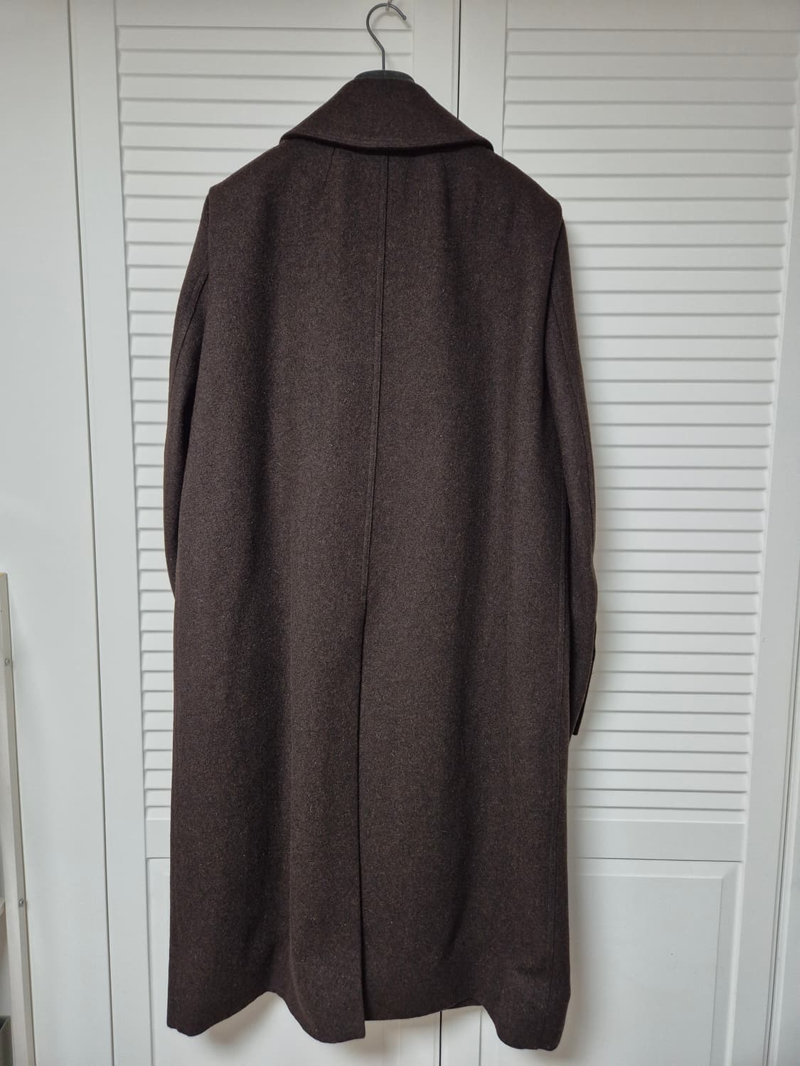 (새상품/48)릭오웬스 FW23 DRELLA 슬림 더블 코트 브라운 상품이미지3