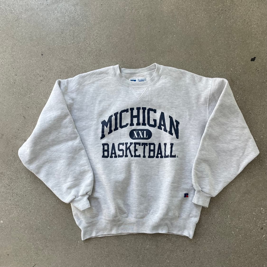 빈티지  러셀 애슬레틱 하이코튼 그레이(네이비) made in usa 상품이미지1