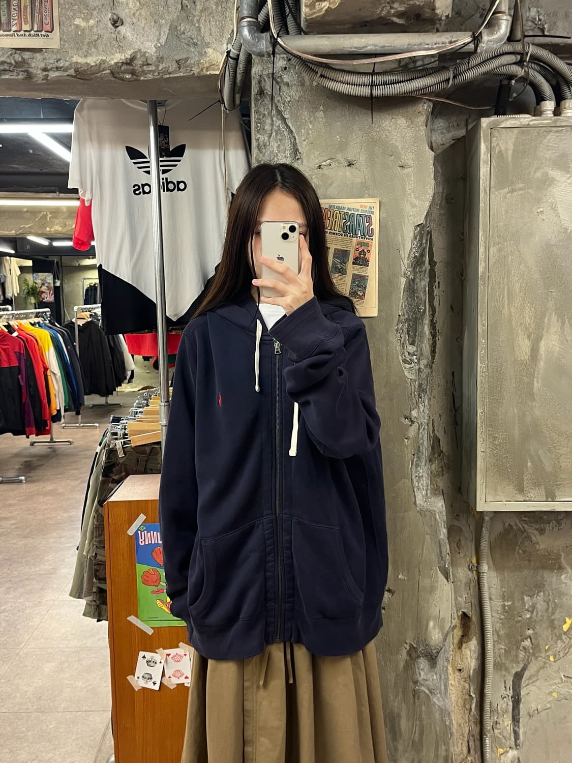 폴로 랄프로렌 후드집업 네이비 XL #csz1350 상품이미지2