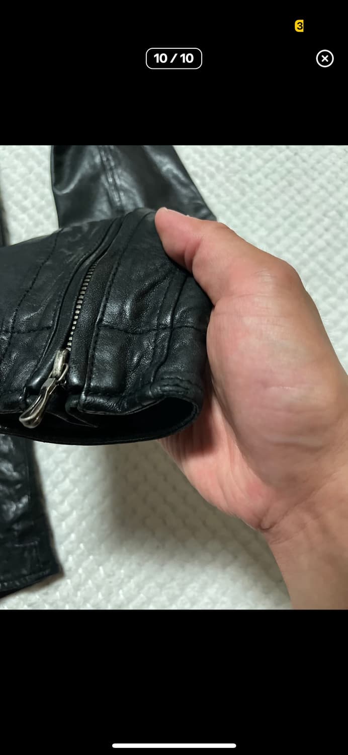 [48] PEUR HOMME 아티잔 무드 램스킨 라이더 자켓 상품이미지6