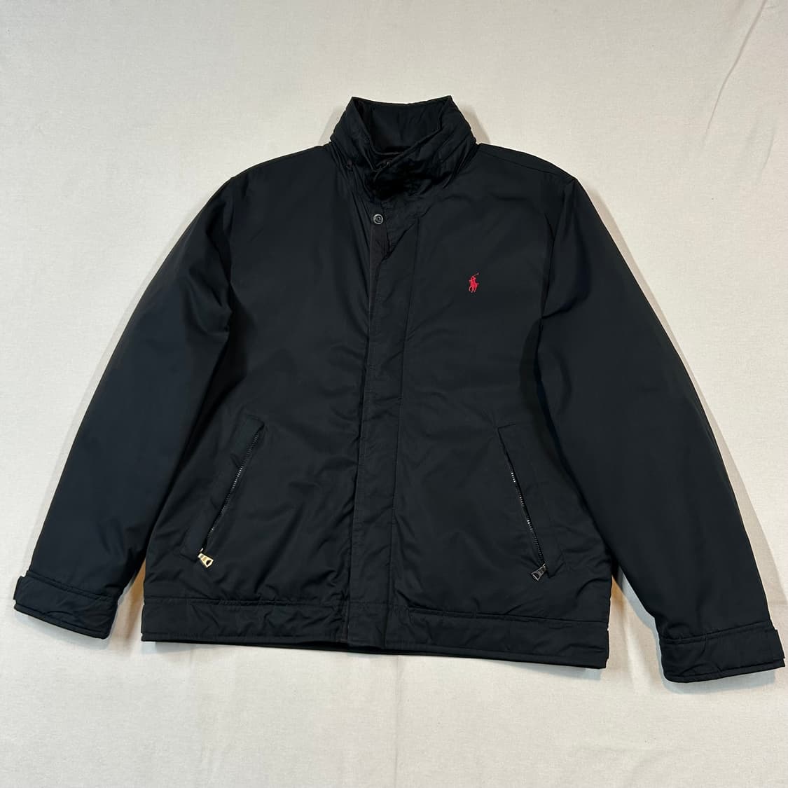 L) 폴로 랄프로렌 블랙 폴리쉘 히든후드 페리 자켓 상품이미지1