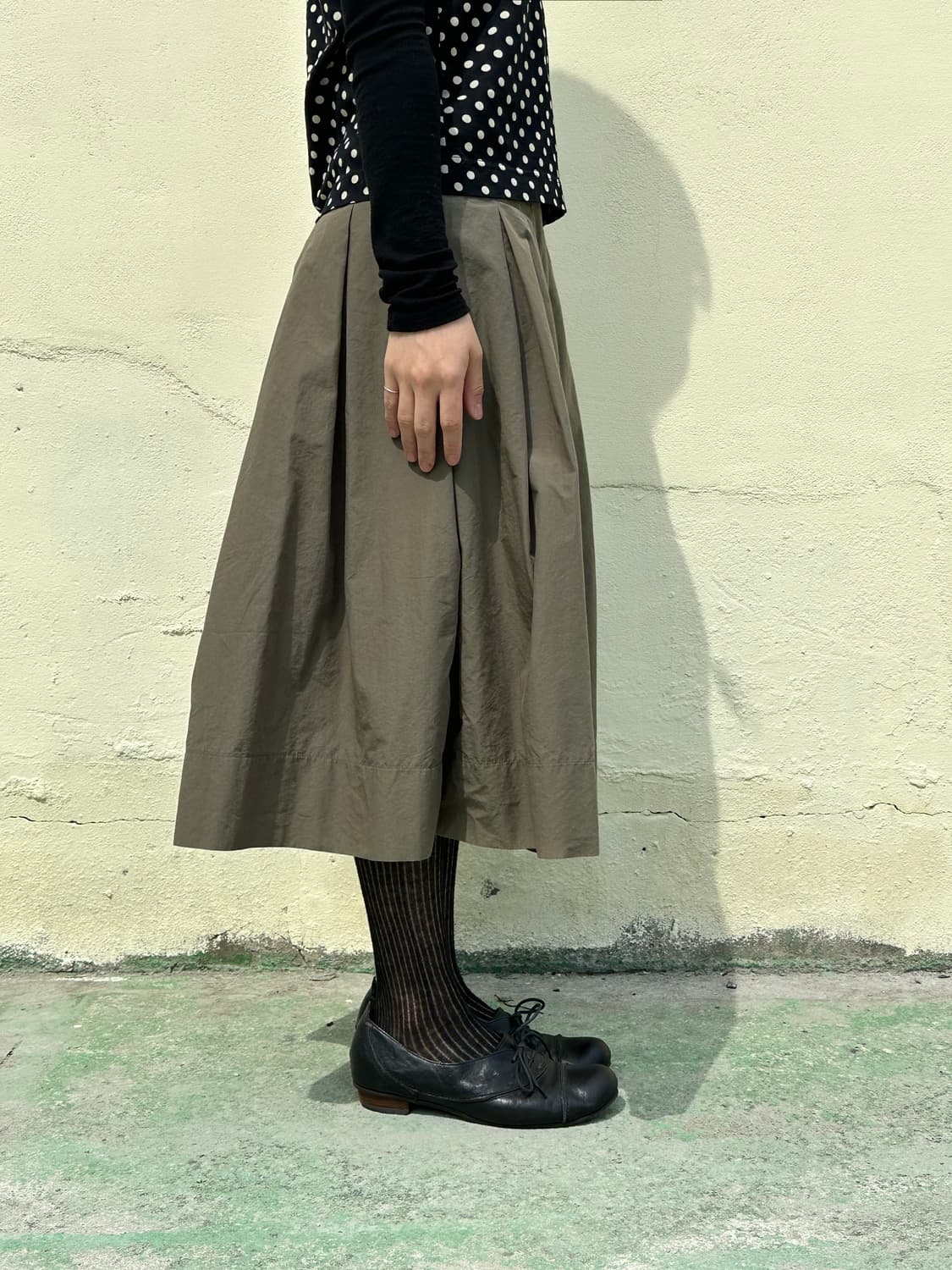 핀턱 플레어 스커트 상품이미지4