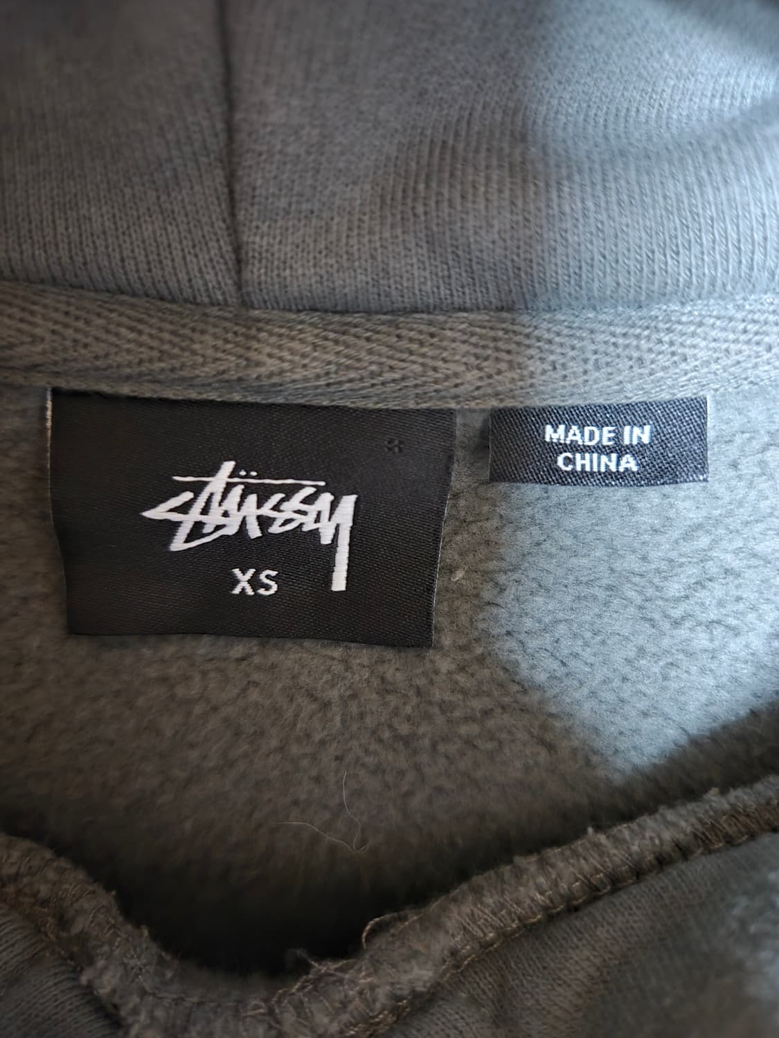 스투시 civil 크롭 기모 후드 XS 상품이미지5